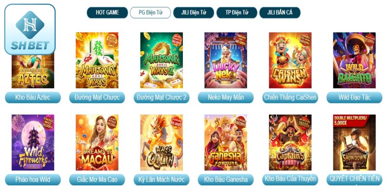 Những thể loại Slot game tại SHBET được yêu thích